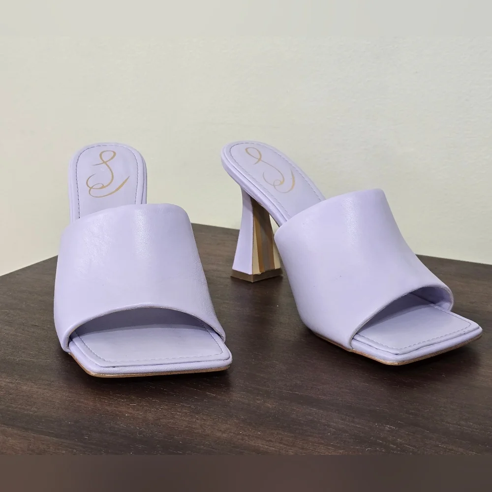 Sam Edelman Carmen Leather Slip-on Heels Women's Size 8M - Picture 4 of 13